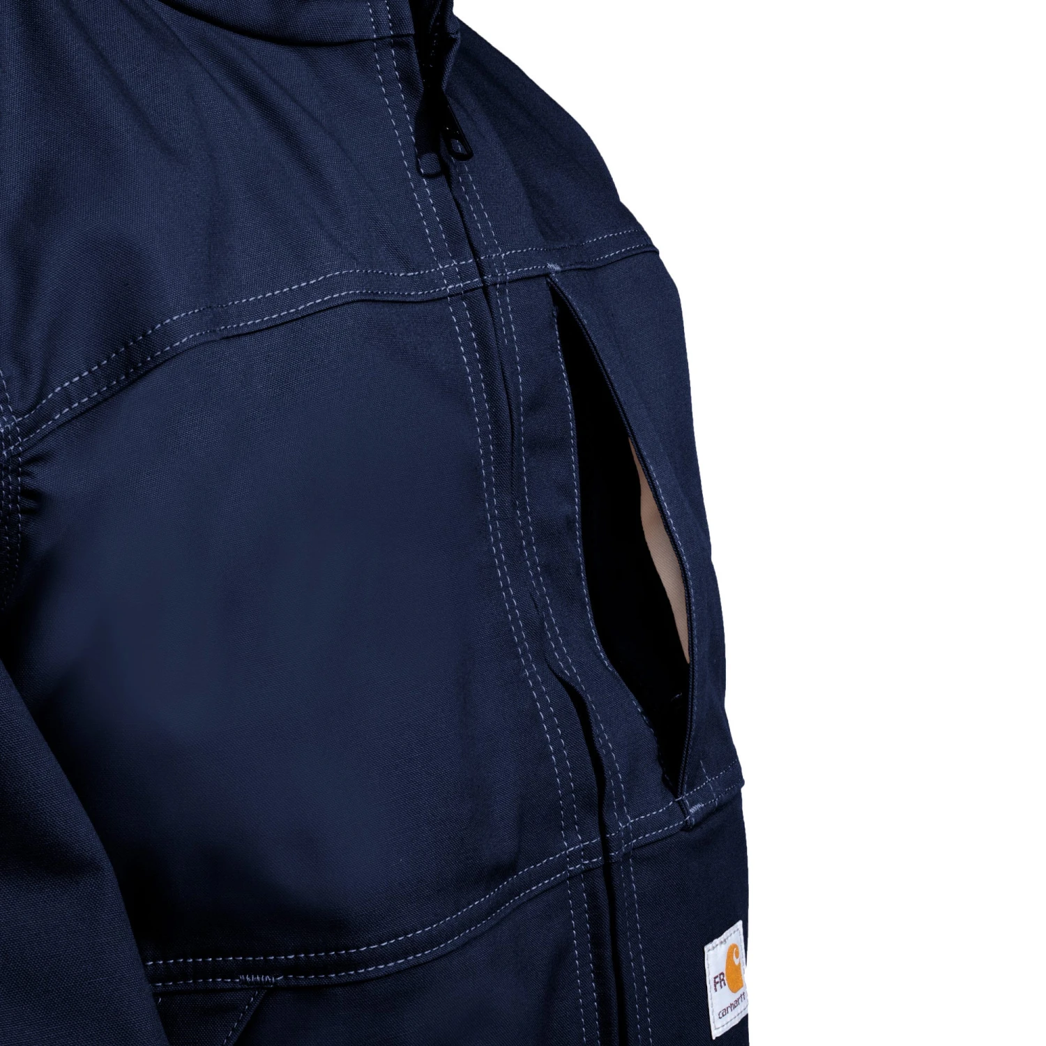 Carhartt Jackets: Men's Navy 102179 410 FR Full Swing Quick Duck Jacket - Image 5
