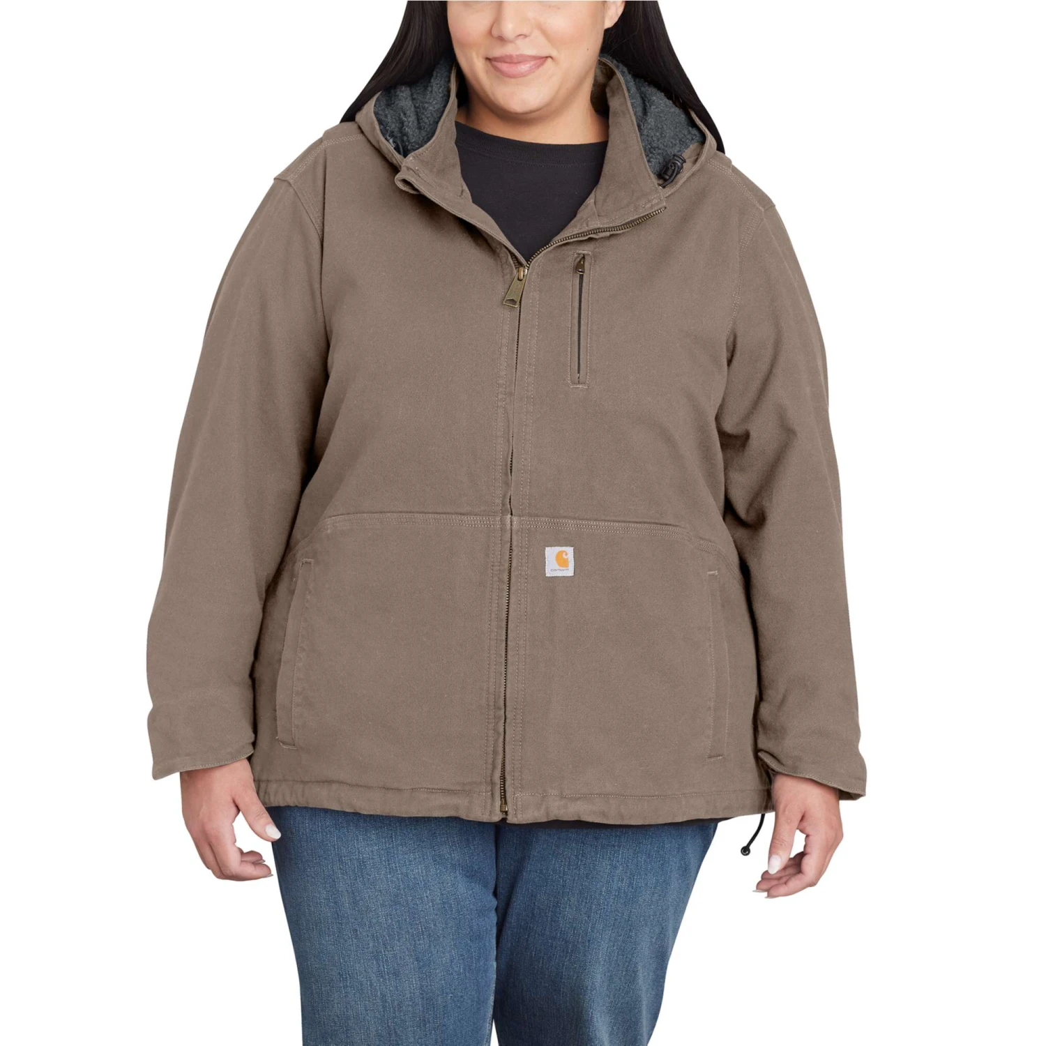 Carhartt Outerwear: Women's 102248 077 Full Swing Caldwell Stretch Sandstone Jacket - Image 2