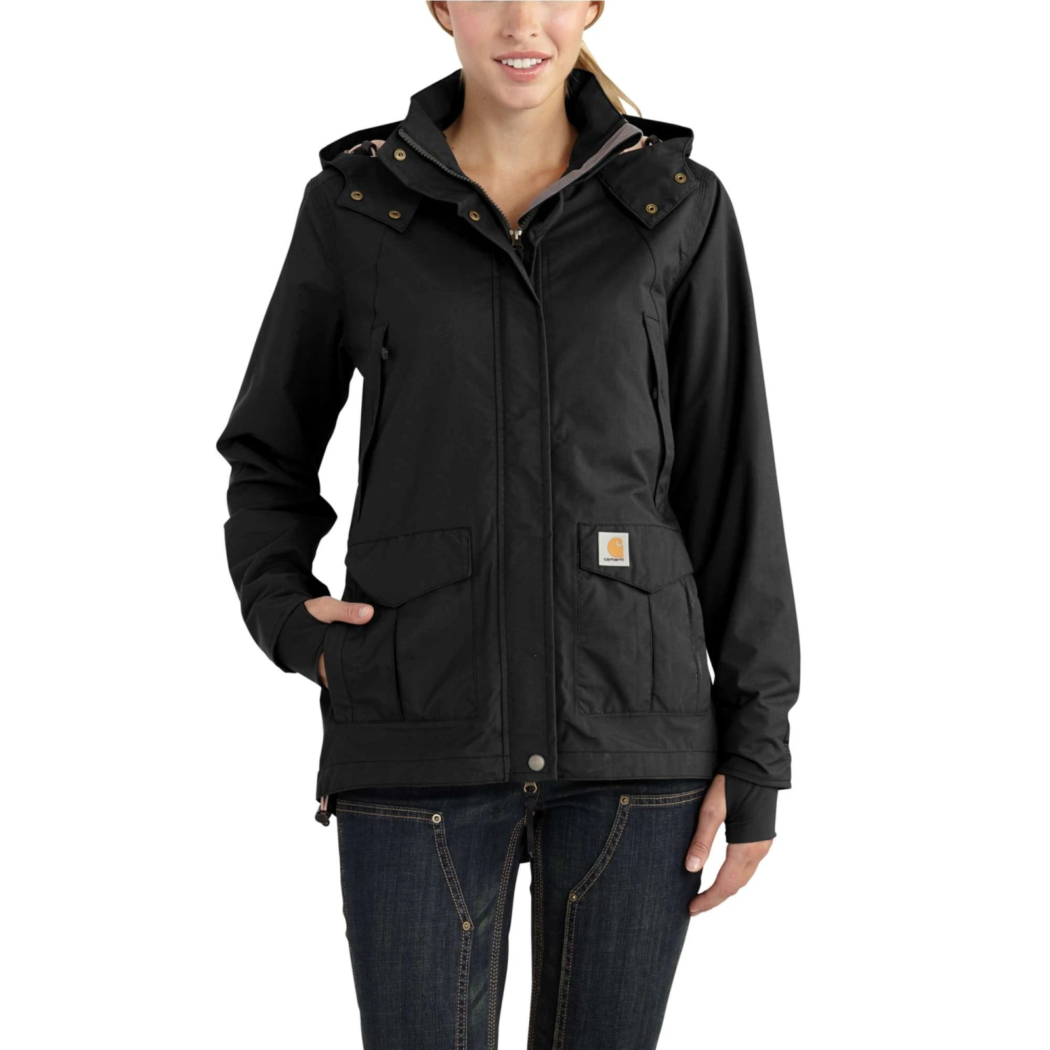 Carhartt Women's: 102382 001 Black Storm Defender Shoreline Jacket - Image 2