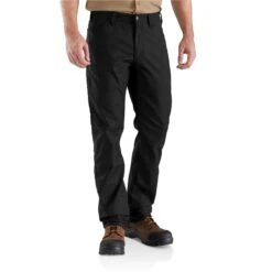 Carhartt Pants: Men's 103109 001 Black Rugged Professional Relaxed Fit