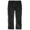 Carhartt Pants: Men's 105471 BLK Black Loose Fit Washed Duck Insulated Pant