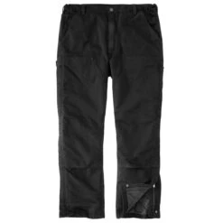 Carhartt Pants: Men's 105471 BLK Black Loose Fit Washed Duck Insulated Pant