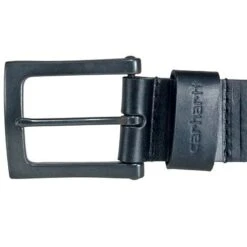 Carhartt Belts: Men's A000551000 Anvil Black Leather Work Belt