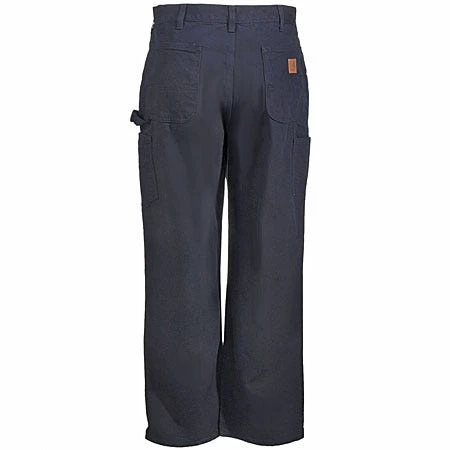 Carhartt Pants: Men's B11 BLK Black Cotton Duck Dungaree Pants - Image 4