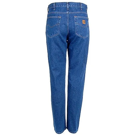 Carhartt Jeans: Men's B18 STW Stonewash Straight Fit Heavyweight 5 Pocket Work Jeans - Image 4