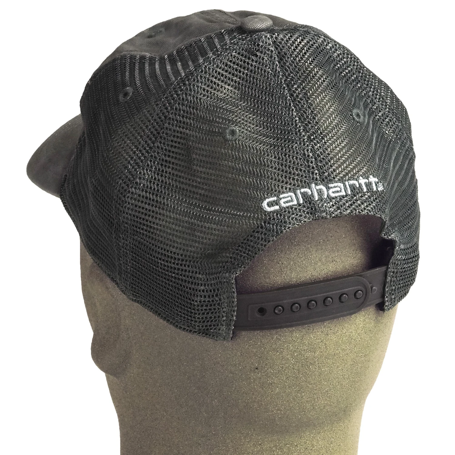 Carhartt Hats: Men's 100286 039 Gravel Grey Buffalo Mesh Back Baseball Cap