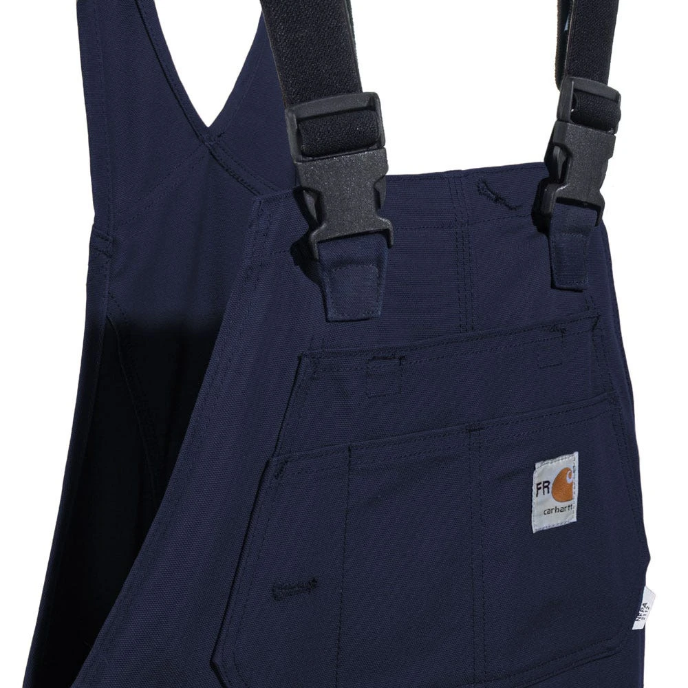 Carhartt Overalls: Men's 101626 410 Flame Resistant Lined Cotton Duck Bib Overalls - Image 3