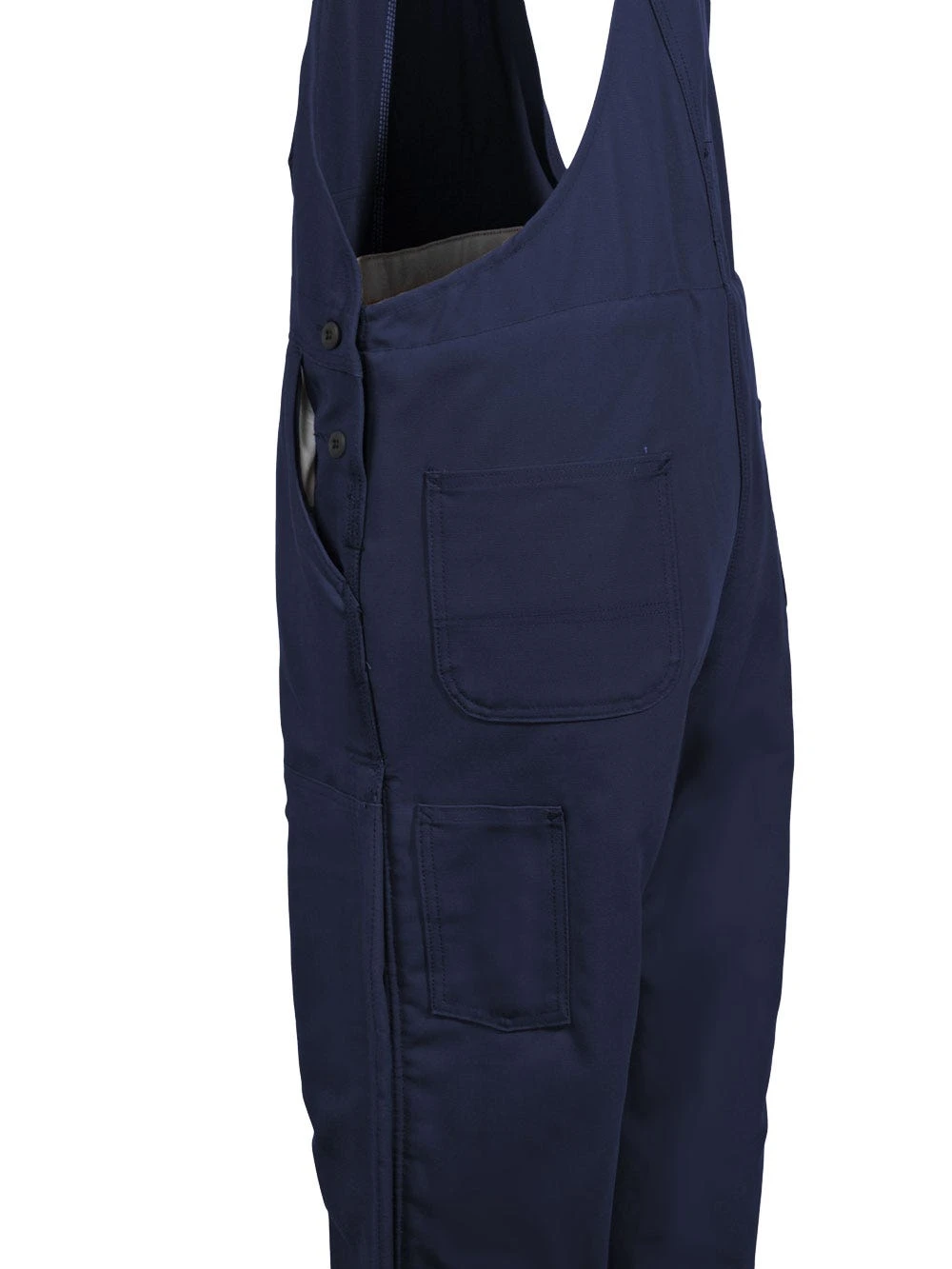 Carhartt Overalls: Men's 101626 410 Flame Resistant Lined Cotton Duck Bib Overalls - Image 4