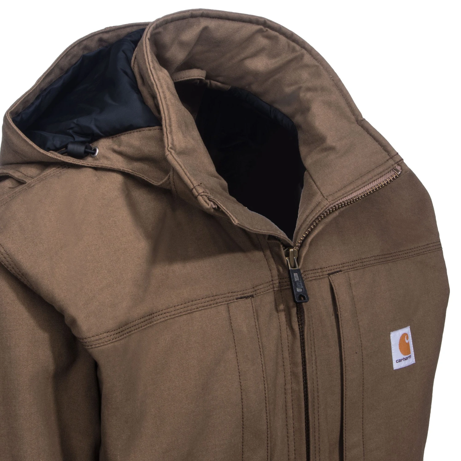 Carhartt Jackets: Men's Full Swing Cryder 102207 908 Brown Winter Jacket - Image 2