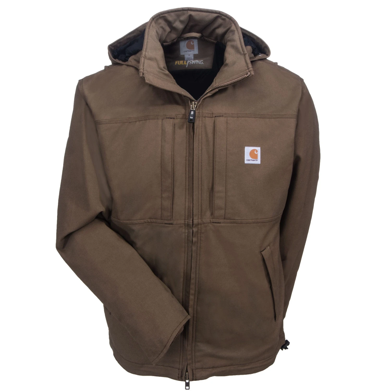 Carhartt Jackets: Men's Full Swing Cryder 102207 908 Brown Winter Jacket - Image 3