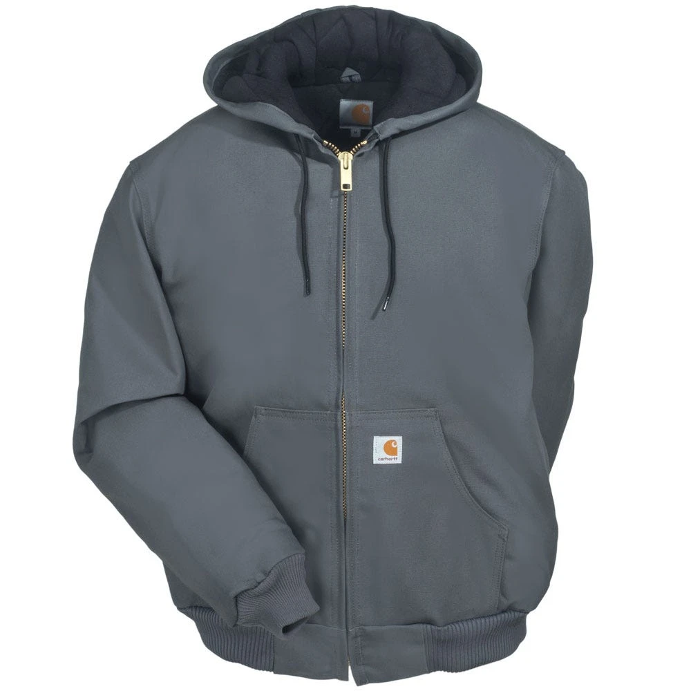 Carhartt Jackets: Men's J140 GVL USA-Made Flannel-Lined Cotton Duck Active Jacket - Image 3