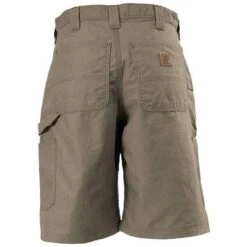 Carhartt Shorts: Men's Light Brown B147 LBR Cotton Canvas Work Shorts