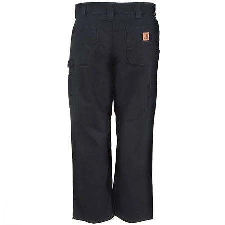 Carhartt Pants: Men's B151 BLK Black Lightweight Canvas Dungaree Work Pants - Image 4