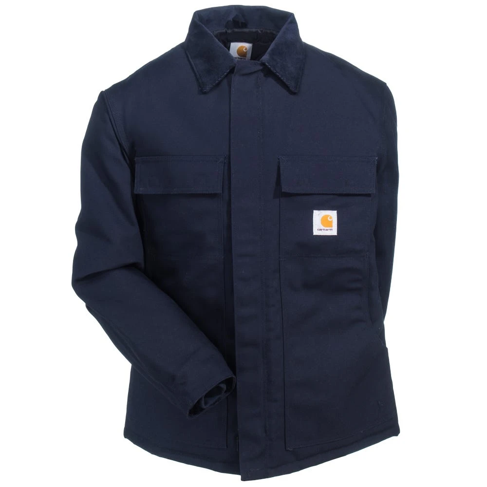 Carhartt Coats: Men's C003 DNY Navy Quilt Lined Artic Winter Coat - Image 3