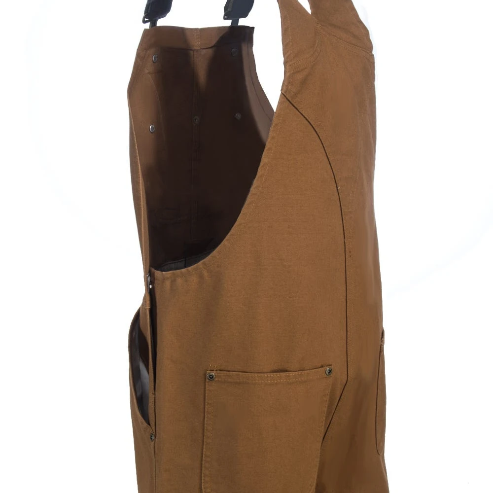 Carhartt Kids' Overalls: Boys' CM8601 D15 Brown Duck Washed Bib Overalls - Image 4