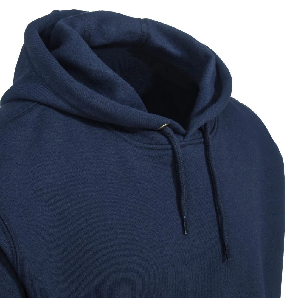 Carhartt Sweatshirts: Men's K288 472 New Navy Blue Midweight Hooded Logo Sweatshirt - Image 2