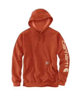 Carhartt Sweatshirts: Men's K288 Q15 Jasper Heather Midweight Hooded Logo Sweatshirt - Image 2