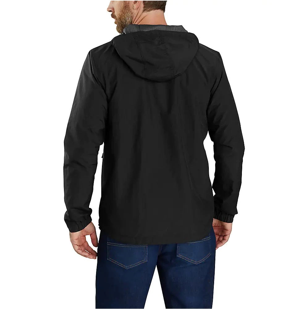 Carhartt Jacket: Men's 104671 N04 Black Rain Defender Relaxed Fit Lightweight Jacket - Image 4