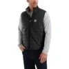 Carhartt Vests: Men's 102286 001 Black Rain Defender Relaxed Fit Lightweight Insulated Vest
