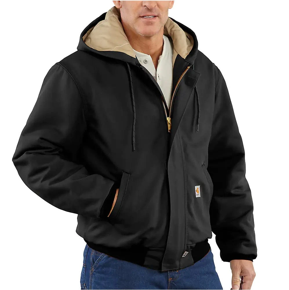 Carhartt Jackets: Men's 101621 001 Black FR Active Quilt Lined Jacket