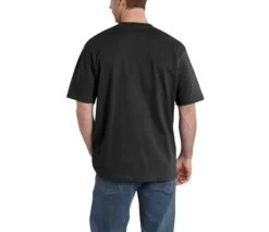 Carhartt Shirts: Men's K195 BLK Black Cotton Jersey Logo Tee Shirt