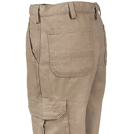 Carhartt Pants: Men's Khaki Flame Resistant Canvas Cargo Pants FRB240 GKH - Image 2