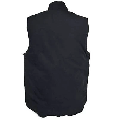 Carhartt Vests: Men's Black V01 BLK Cotton Duck Arctic Vest - Image 3