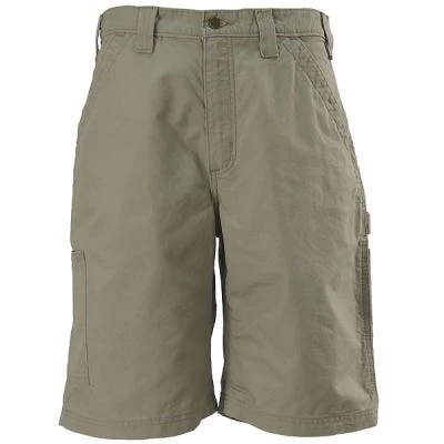 Carhartt Shorts: Men's B147 TAN Cotton Canvas Work Shorts - Image 4