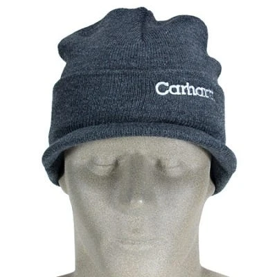 Carhartt Caps: Coal Heather Acrylic Knit Cap A164 CLH - Image 3