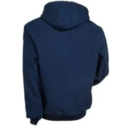 Carhartt Jackets: Men's J140 DNY Navy Hooded USA Made Flannel Lined Active Jacket