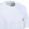 Carhartt Shirts: Men's K87 WHT White Short Sleeve Heavyweight Pocket Loose Fit T Shirt