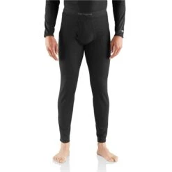 Carhartt Underwear: Men's MBL115 Black Classic Base Force Midweight Bottom